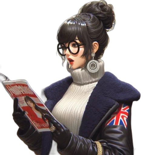 jacket, staff, face, hat transparent PNG cut-out