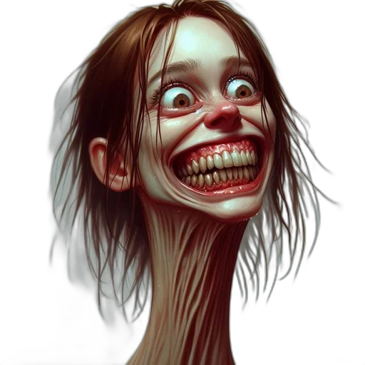face, creature, mask, hair transparent PNG cut-out