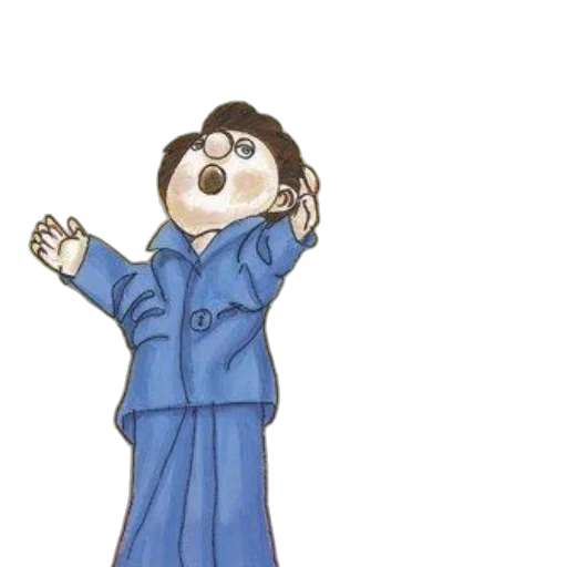jacket, staff, cartoon, concept art transparent PNG cut-out