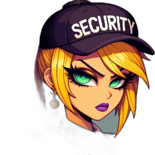 hat, jewelry, staff, cyberpunk transparent PNG cut-out