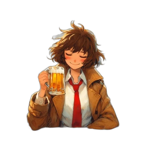jacket, bottle, food, robot transparent PNG cut-out