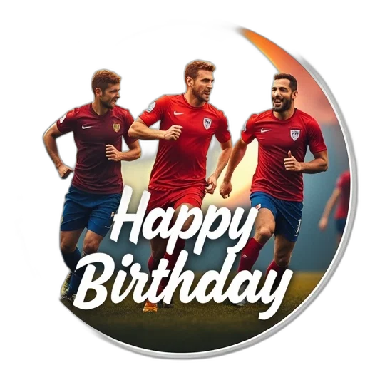 happy, birthday, round, stickers transparent PNG cut-out