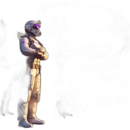 robot, creature, staff, mask transparent PNG cut-out