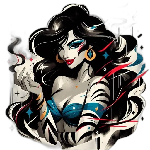 jewelry, comic book art, fantasy art, cartoon transparent PNG cut-out
