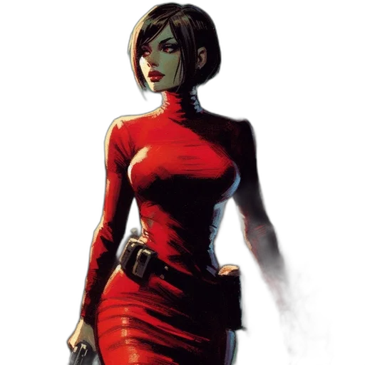 dress, comic book art, concept art, fantasy art transparent PNG cut-out