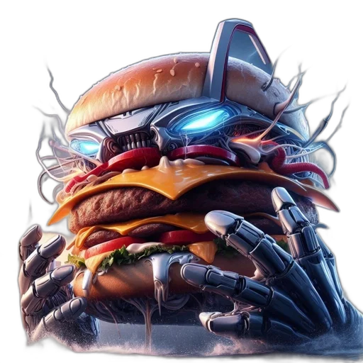 food, robot, creature, concept art transparent PNG cut-out