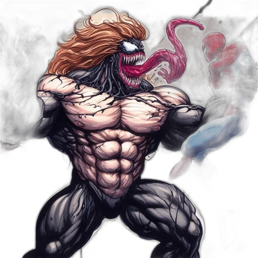 creature, hair, animal, concept art transparent PNG cut-out