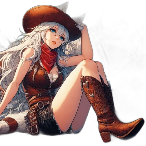 hat, weapon, dress, fantasy art transparent PNG cut-out