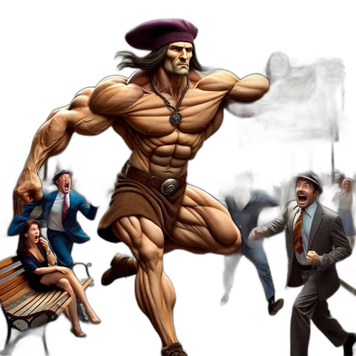 concept art, fantasy art, comic book art, pixel art transparent PNG cut-out