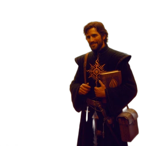 staff, sword, jacket, crown transparent PNG cut-out