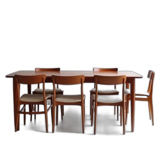 furniture, 3d render, vintage, danish transparent PNG cut-out