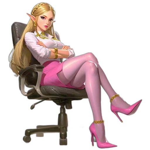 staff, dress, shoes, furniture transparent PNG cut-out