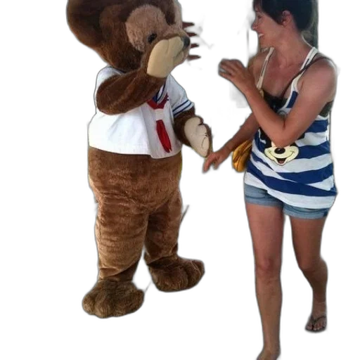 staff, animal, woman, blue transparent PNG cut-out