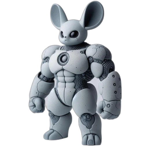 robot, animal, 3d render, concept art transparent PNG cut-out