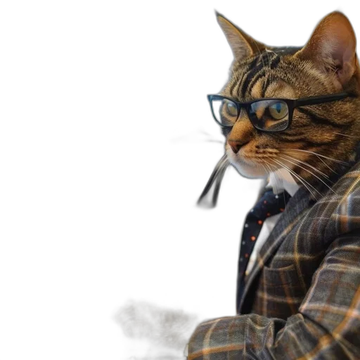 jacket, animal, staff, hat transparent PNG cut-out