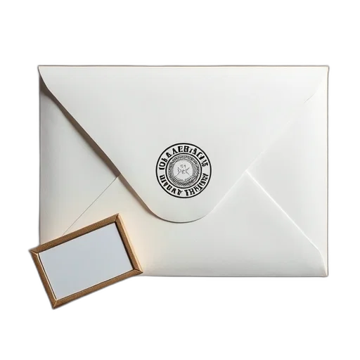 jewelry, 3d render, white, envelope transparent PNG cut-out