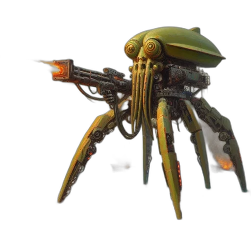 weapon, robot, creature, animal transparent PNG cut-out