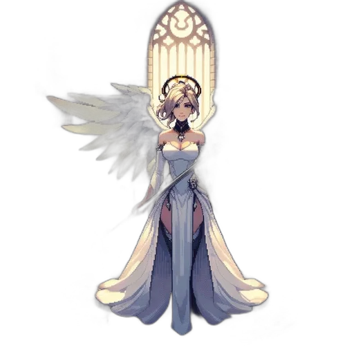 staff, dress, crown, concept art transparent PNG cut-out