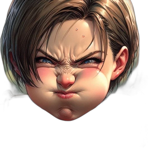 face, mask, creature, hair transparent PNG cut-out