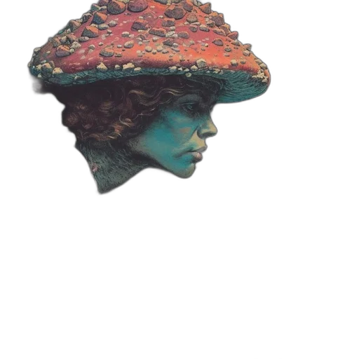 hat, crown, face, staff transparent PNG cut-out