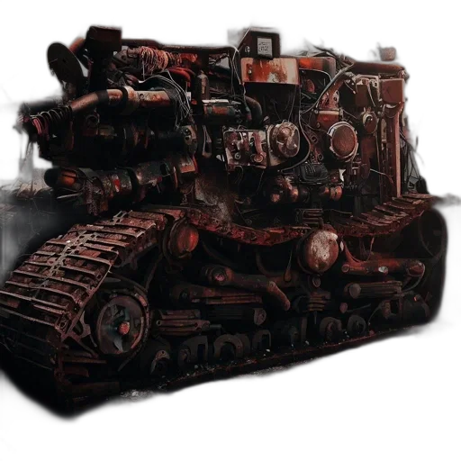 weapon, car, robot, 3d render transparent PNG cut-out