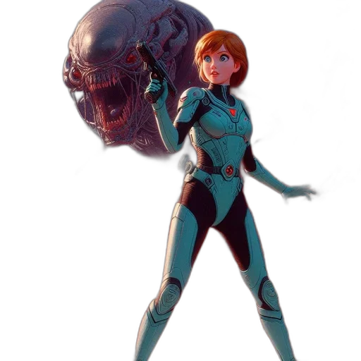 robot, creature, weapon, concept art transparent PNG cut-out