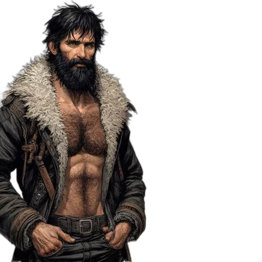 jacket, concept art, fantasy art, comic book art transparent PNG cut-out