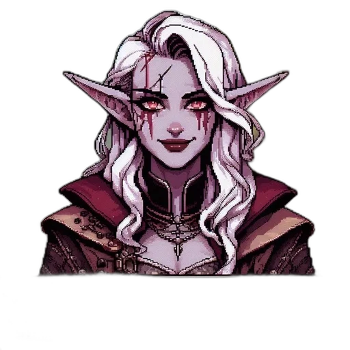 face, dragon, staff, fantasy art transparent PNG cut-out