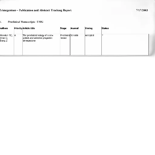 document, titled, trimegestone, publication transparent PNG cut-out
