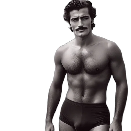 photorealistic, man, stands, beach transparent PNG cut-out
