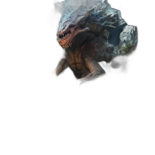 dragon, creature, mask, face transparent PNG cut-out