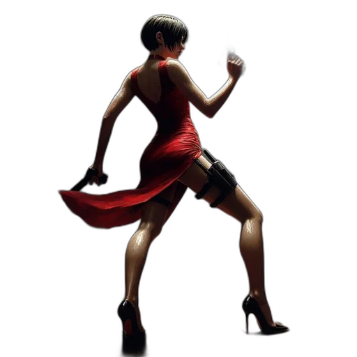 dress, shoes, photorealistic, concept art transparent PNG cut-out