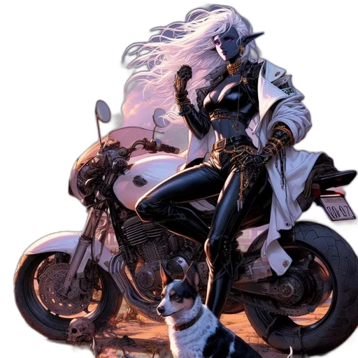 weapon, dragon, jacket, sword transparent PNG cut-out