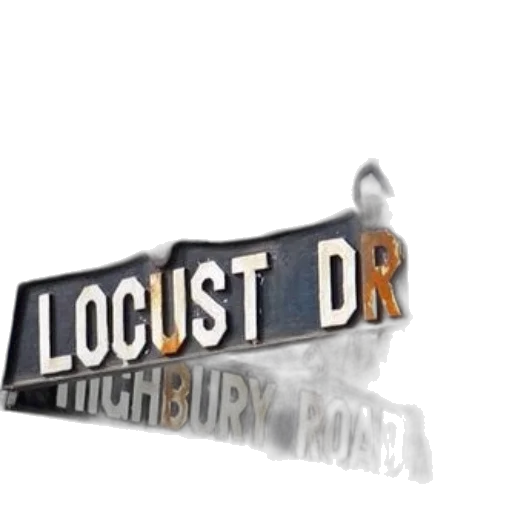 3d render, weathered, street, sign transparent PNG cut-out