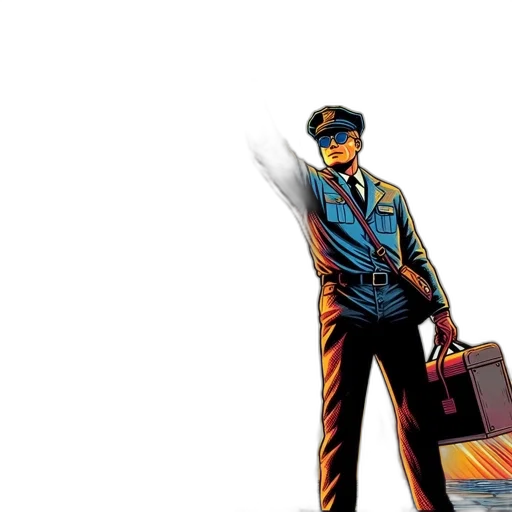 comic book art, concept art, cartoon, illustrated transparent PNG cut-out