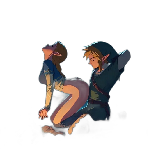 concept art, pixel art, watercolor, fantasy art transparent PNG cut-out