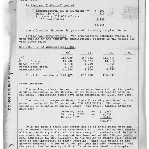 document, titled, participant, costs transparent PNG cut-out