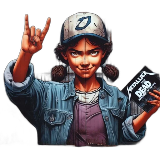 face, jacket, comic book art, photorealistic transparent PNG cut-out