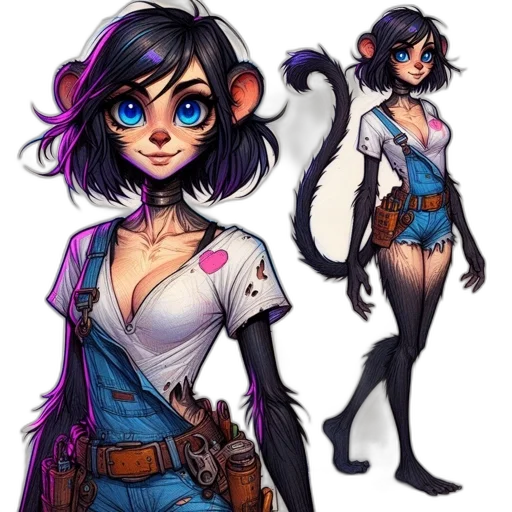 concept art, fantasy art, comic book art, cartoon transparent PNG cut-out