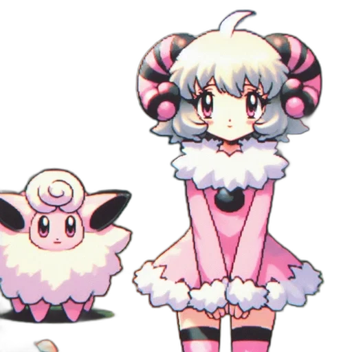 creature, animal, dress, pixel art transparent PNG cut-out