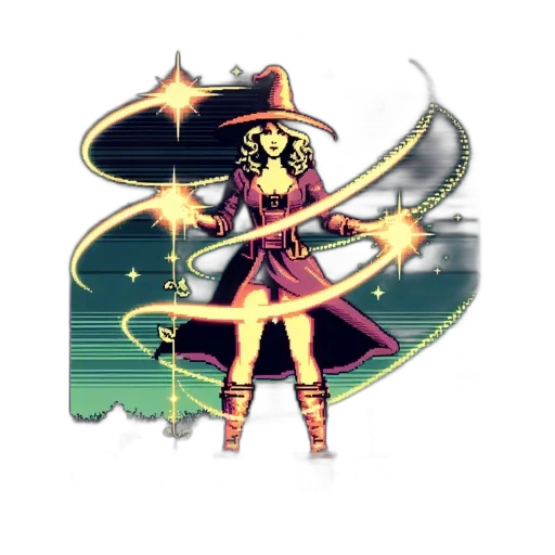 staff, weapon, pixel art, fantasy art transparent PNG cut-out