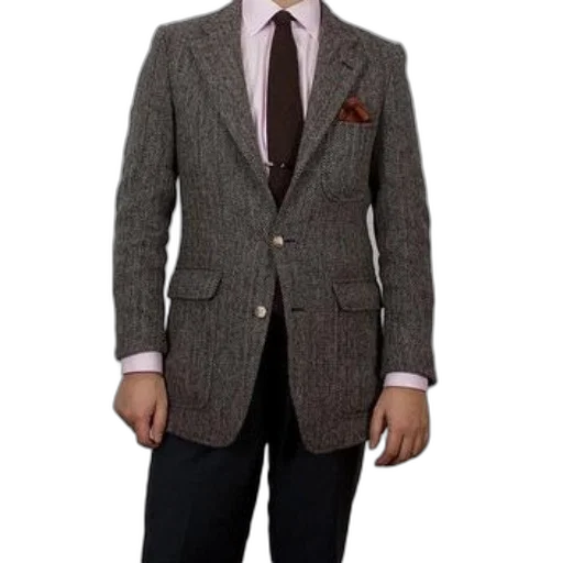 jacket, staff, earth tones, person transparent PNG cut-out
