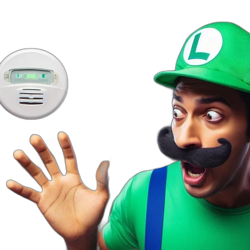 mask, man, green, luigi transparent PNG cut-out