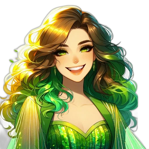 dress, fantasy art, cartoon, pixel art transparent PNG cut-out