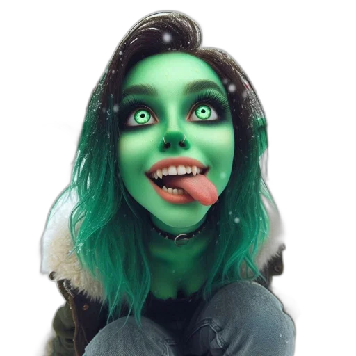 mask, face, creature, 3d render transparent PNG cut-out