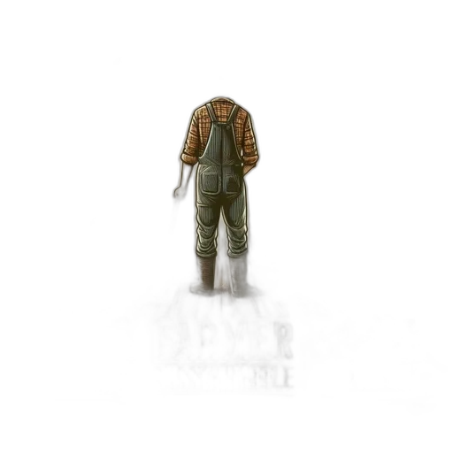 jacket, creature, staff, robot transparent PNG cut-out