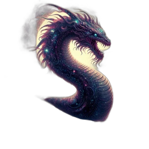 dragon, creature, staff, animal transparent PNG cut-out
