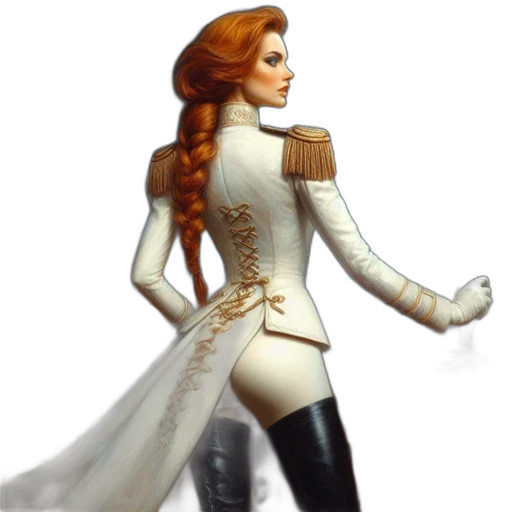 jacket, staff, dress, crown transparent PNG cut-out