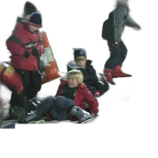 snow, fire, group, children transparent PNG cut-out