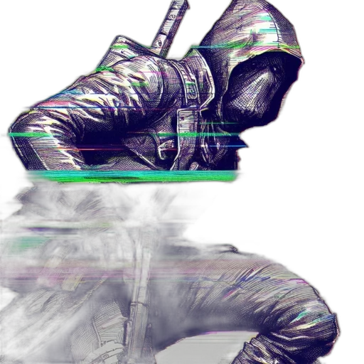 jacket, shoes, weapon, mask transparent PNG cut-out